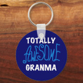 Porte-clés T-shirts et cadeaux bleus totalement impressionnan (Recto)