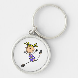 Porte-clés T-shirts et cadeaux blonds de gymnaste de fille
