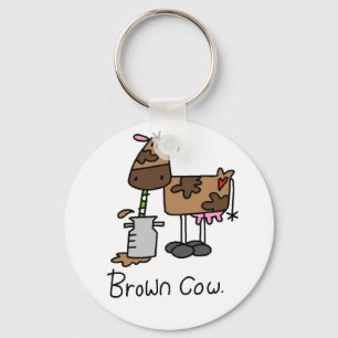 Porte-clés T-shirts et cadeaux Brown Cow