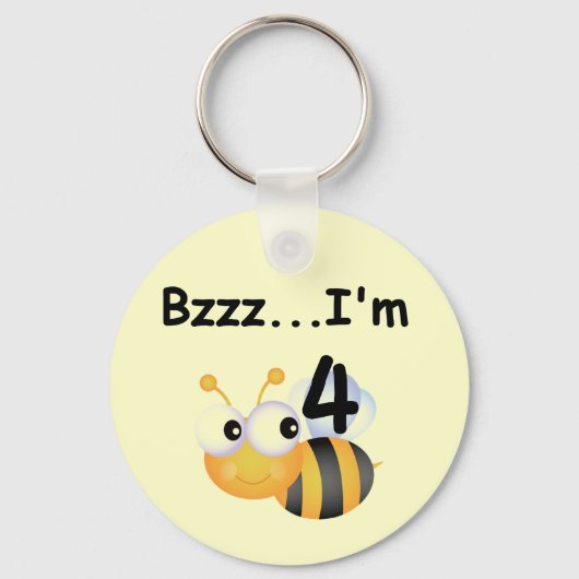 Porte-clés T-shirts et cadeaux Buzz Bumblebee 4e anniversaire (Recto)