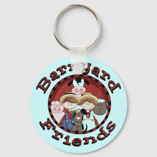 Porte-clés T-shirts et cadeaux d'amis de basse-cour (Recto)