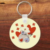 Porte-clés T-shirts et cadeaux d'amour d'infirmière d'ours de (Recto)
