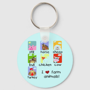 Porte-clés T-shirts et cadeaux d'animaux de ferme