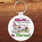 Porte-clés T-shirts et cadeaux d'anniversaire de la 3e Kitten (Recto)