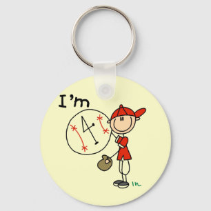 Porte-clés T-shirts et cadeaux de baseball pour garçons de 4