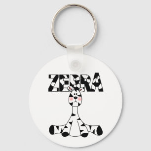 Porte-clés T-shirts et cadeaux de bébé de zèbre