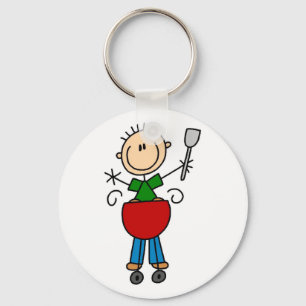 Porte-clés T-shirts et cadeaux de bonhomme allumette faisant