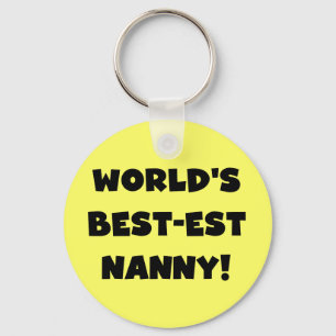 Porte-clés T-shirts et cadeaux de la meilleure nounou du mond