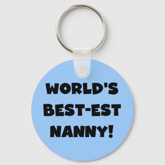 Porte-clés T-shirts et cadeaux de la meilleure nounou du mond (Recto)