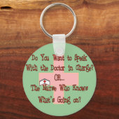 Porte-clés T-shirts et cadeaux de l'infirmière drôle (Recto)