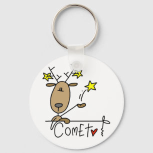 Porte-clés T-shirts et Cadeaux de Noël de Renne de Comète