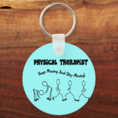 Porte-clés T-shirts et cadeaux de physiothérapeute (Recto)