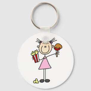 Porte-clés T-shirts et cadeaux de pop-corn et barbe à papa