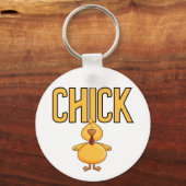 Porte-clés T-shirts et cadeaux de poussin (Recto)