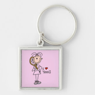Porte-clés T-shirts et cadeaux de tennis d'amour de la fille