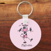 Porte-clés T-shirts et cadeaux de vache folle (Recto)