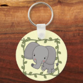Porte-clés T-shirts et cadeaux d'éléphant de bébé (Recto)