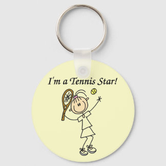 Porte-clés T-shirts et cadeaux des étoiles Girl Tennis