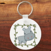 Porte-clés T-shirts et cadeaux d'hippopotame de bébé (Recto)