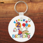Porte-clés T-shirts et cadeaux Fiesta 2e anniversaire (Recto)