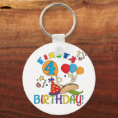 Porte-clés T-shirts et cadeaux Fiesta 4th Birthday (Recto)