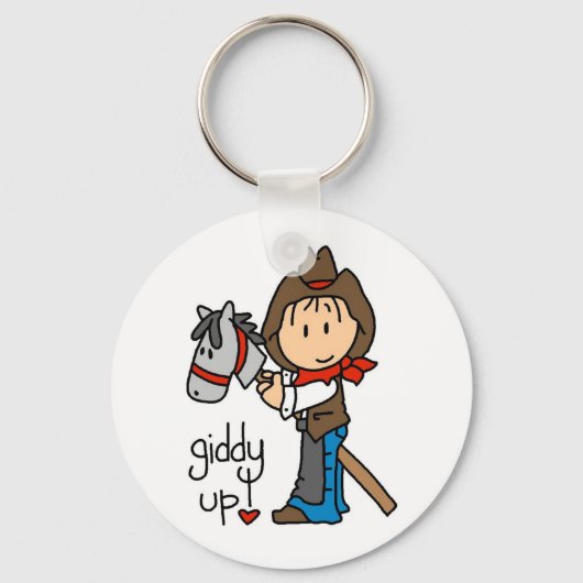Porte-clés T-shirts et cadeaux Giddy Up Cowboy (Recto)