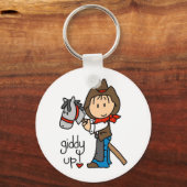 Porte-clés T-shirts et cadeaux Giddy Up Cowboy (Recto)