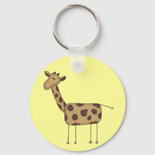 Porte-clés T-shirts et Cadeaux Girafe Figurine Bâton