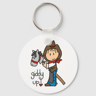 Porte-clés T-shirts et cadeaux hauts étourdis de cowboy