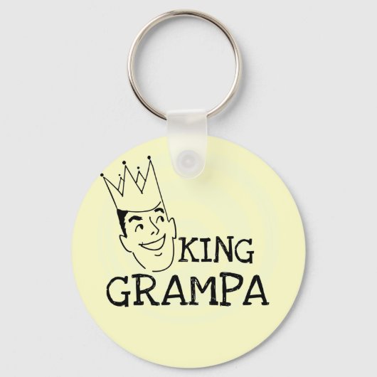 Porte-clés T-shirts et cadeaux King Grampa (Recto)