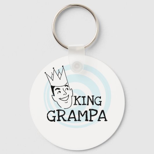 Porte-clés T-shirts et cadeaux King Grampa (Recto)