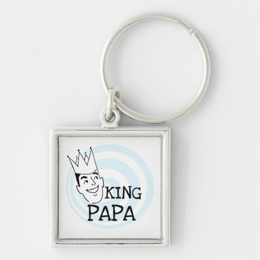 Porte-clés T-shirts et cadeaux King Papa (Devant)