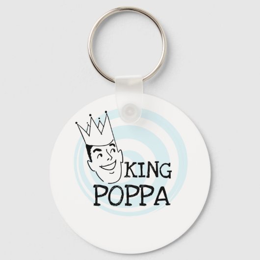 Porte-clés T-shirts et cadeaux King Poppa (Recto)