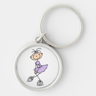 Porte-clés T-shirts et cadeaux lilas de patineur artistique
