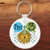 Porte-clés T-shirts et cadeaux Lion 3e anniversaire (Recto)