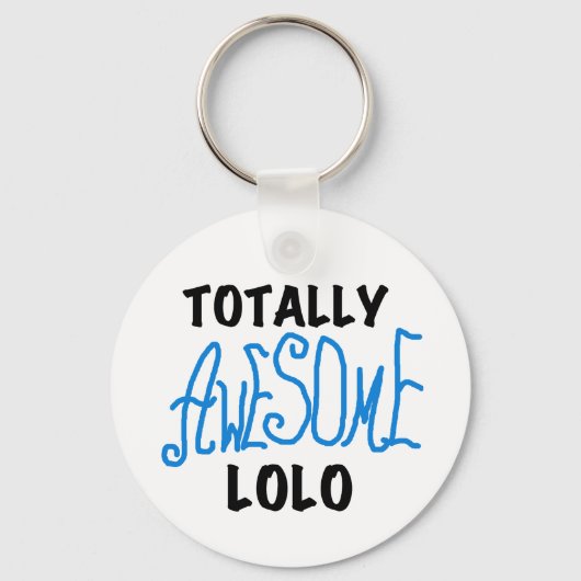 Porte-clés T-shirts et cadeaux Lolo bleu absolument géniaux (Recto)