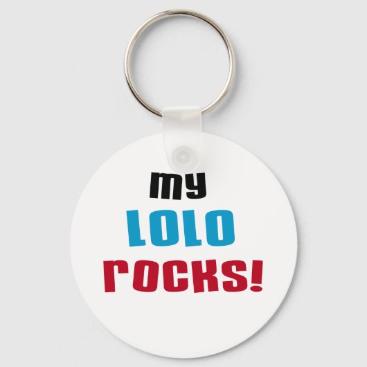 Porte-clés T-shirts et cadeaux My Lolo Rocks (Recto)