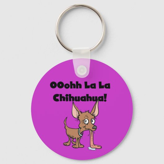 Porte-clés T-shirts et cadeaux Oohh La La Chihuahua (Recto)