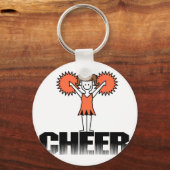 Porte-clés T-shirts et cadeaux Orange Cheerleader (Recto)