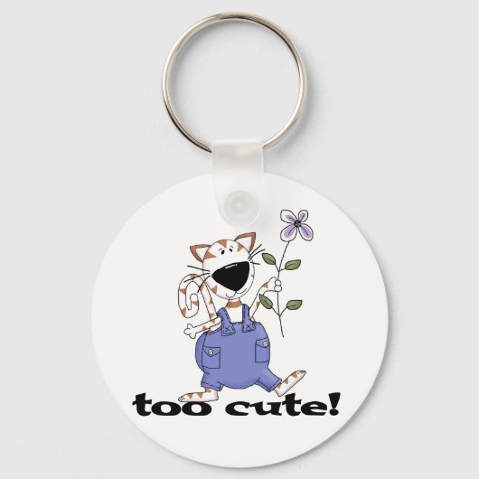 Porte-clés T-shirts et cadeaux pour chaton trop mignons (Recto)