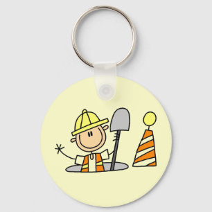 Porte-clés T-shirts et cadeaux pour ouvrier du bâtiment dans