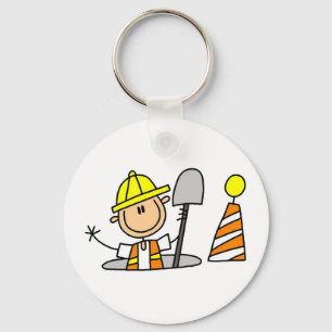 Porte-clés T-shirts et cadeaux pour ouvrier du bâtiment dans