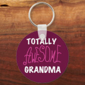 Porte-clés T-shirts et cadeaux rose grand-mère absolument gén (Recto)