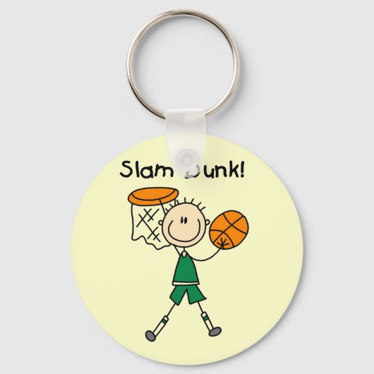 Porte-clés T-shirts et cadeaux Slam Dunk de basket-ball (Recto)