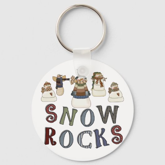 Porte-clés T-shirts et cadeaux Snow Rocks (Recto)