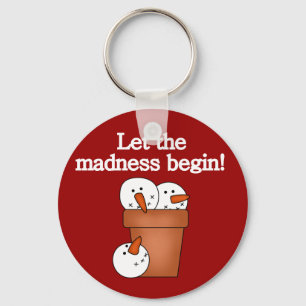Porte-clés T-shirts et cadeaux Snowman Holiday Madness