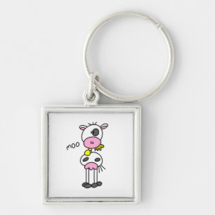 Porte-clés T-shirts et cadeaux vache en bâtonnets