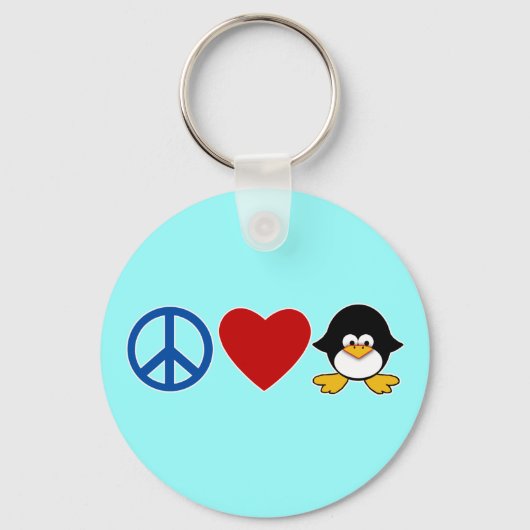 Porte-clés T-shirts Peace Love Penguin Baby, Mugs (Recto)