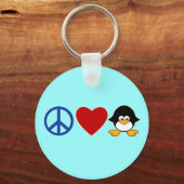 Porte-clés T-shirts Peace Love Penguin Baby, Mugs (Recto)