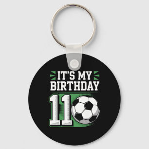 Porte-clés T-shirts pour garçon d'anniversaire 11 Football C'